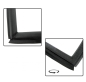 Preview: Rear side window seals (Per Pair) Karmann Ghia sedan 8.1971 and later